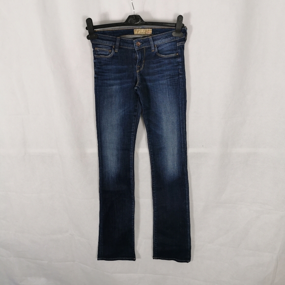 GUESS Vintage Y2K 2000s Jeans Size 27" 8 Long Leg Straight - Picture 2 of 11